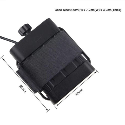 MINCHEN Bikelight Batteries Pack Case, 8.4V Battery Box for 2X 26650 Rechargeable Battery Power Bank Case with DC/USB Interface for Cycling Bike Light Headlamp