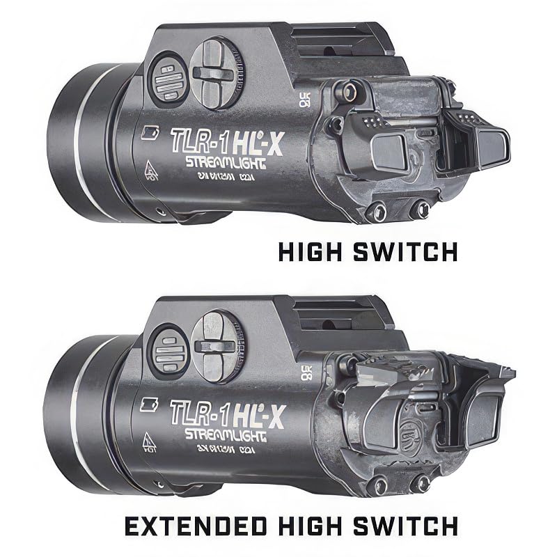 Rechargeable Tactical Gun Light with 1500 Lumens, Ambidextrous Switch