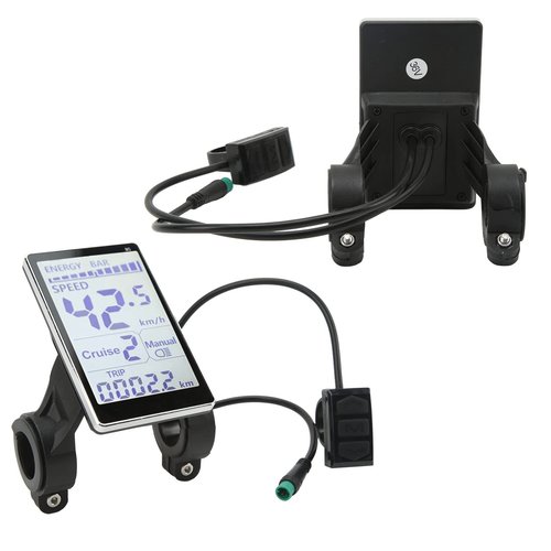 LCD Control Panel, Replacement 5 Pine Scooter LCD Display Meter Stable for 22 2mm Electric Bikes