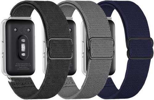 GTHY Galaxy Fit 3 Bands - Stretchy Adjustable Nylon Elastic Wristband for Men & Women | Breathable Fabric