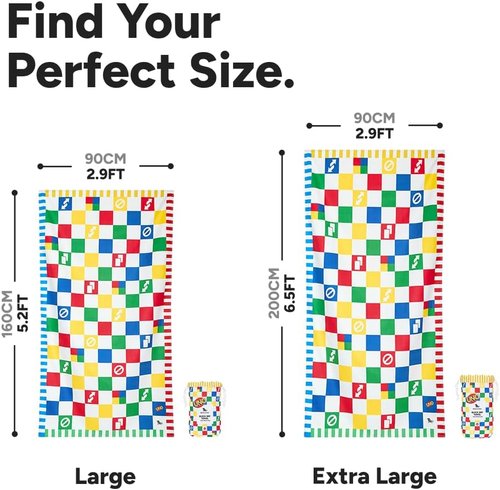 Dock & Bay Beach Towel - Quick Dry & Sand Free - Compact & Lightweight - Extra Large (200x90cm)