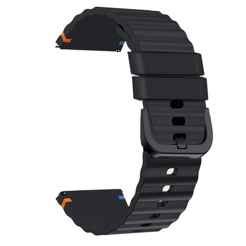 Lamshaw Compatible with EGQINR Smartwatch Bands, 18mm, 20mm, 22mm Silicone Woven Line Adjustable Replacement Strap Compatible for EGQINR H31, H38, H52, T90, T32, P103, Watch HT, HT12, P88, T42
