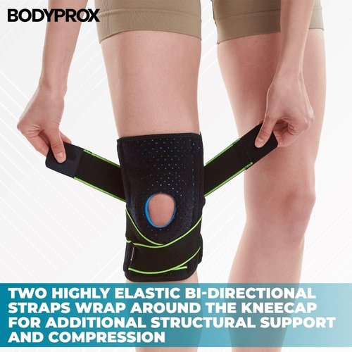 Bodyprox Knee Brace - Enhanced Support with Side Stabilizers & Patella Gel Pads