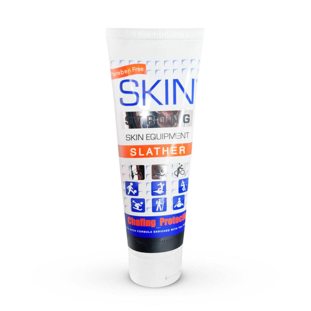 Skin Strong Slather Anti-Chafing Cream and Chamois Cream. Eliminates Friction, Chafing, Saddle Sores, and Thigh Chafing