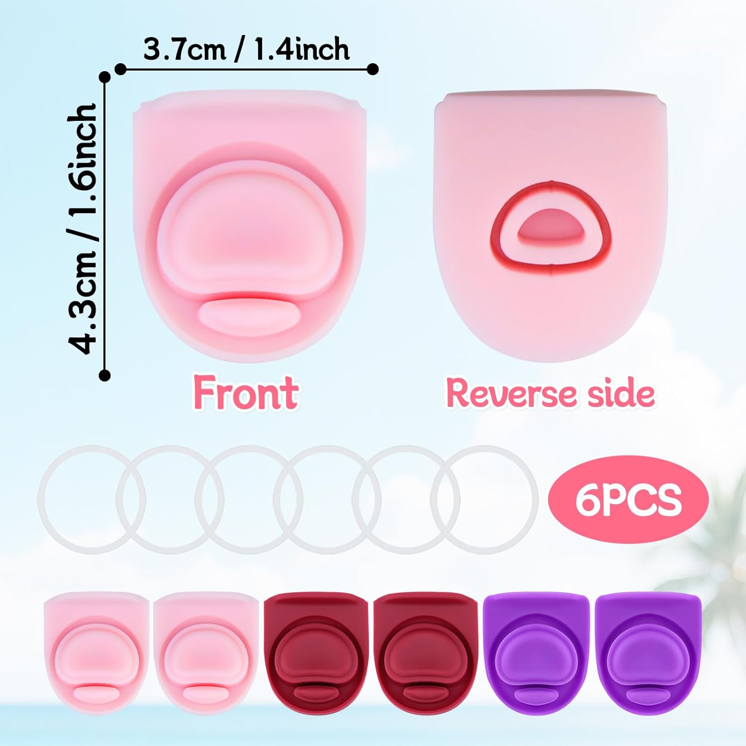 Owala Replacement Lid Rubber Seal Stopper - 6 Sets of O-Ring Gaskets for FreeSip Water Bottles | Compatible with 16-40 oz Models