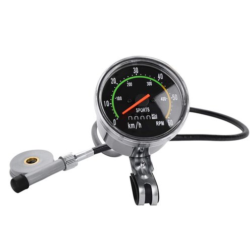 Old School Style Bike Speedometer Mechanical Bicycle Computer Odometer Cycling Stopwatch Cyclocomputer