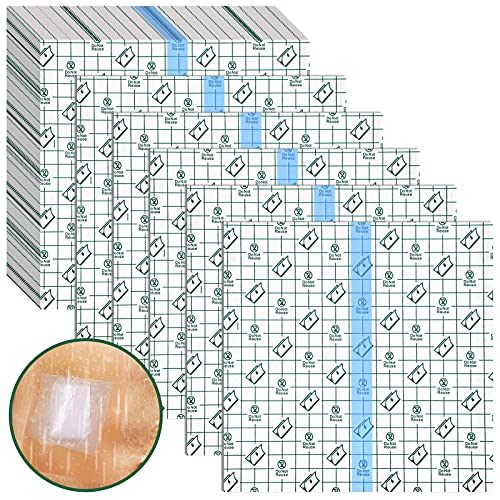 25 Pieces Waterproof Catheter Shower Cover Protectors - Breathable Adhesive Sheets