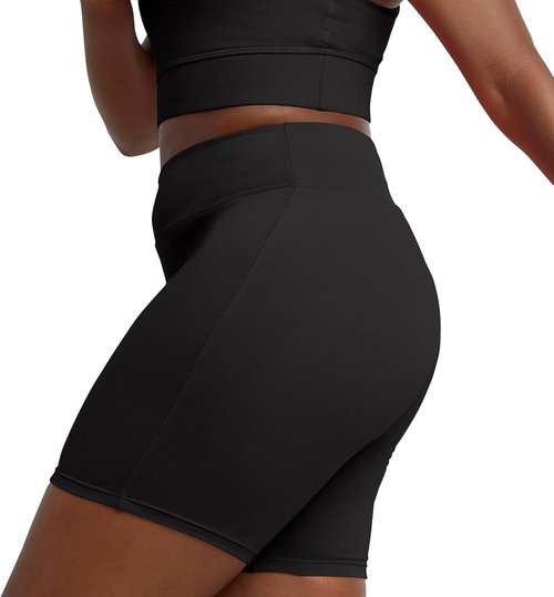 Hanes Women's Stretch Jersey Bike Shorts - Comfortable Cotton Sports Shorts | 7" Inseam