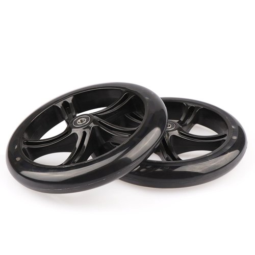 Gladeer 2-Pack 200mm Scooter Replacement Wheels - 8-Inch Wheels for Razor A5, Lascoota, Kid, Youth, Adult Kick Push Scooter (Black)