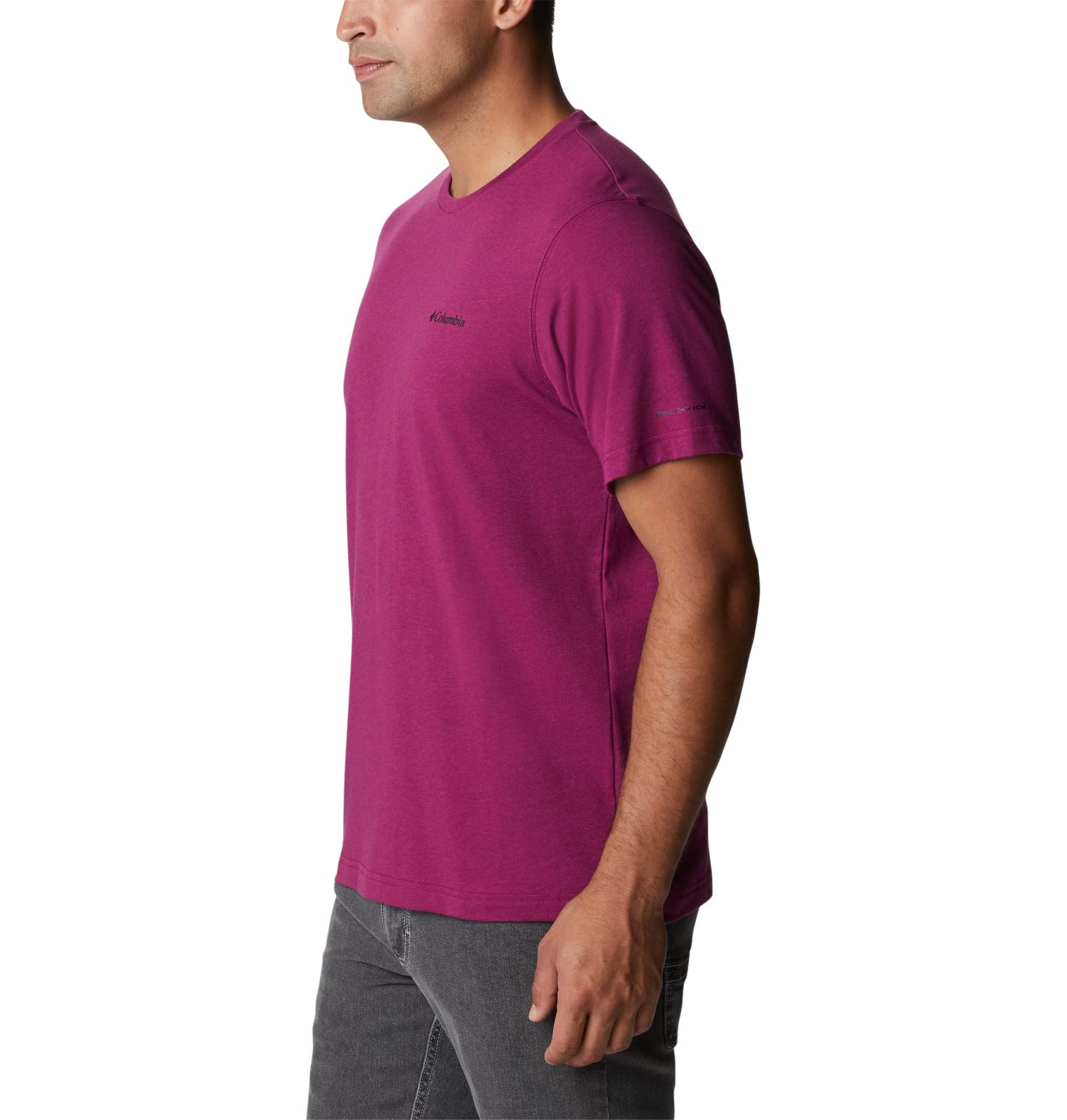 Columbia Men's Big & Tall Thistletown Hills Short Sleeve, Red Onion Heather, 2X B&T