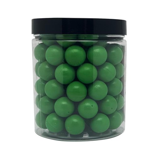Byrpro Reusable Hard-Solid Plastic Rounds for Training, Practice and Self Defense, 0.68 Caliber - (95 Count) （Green）