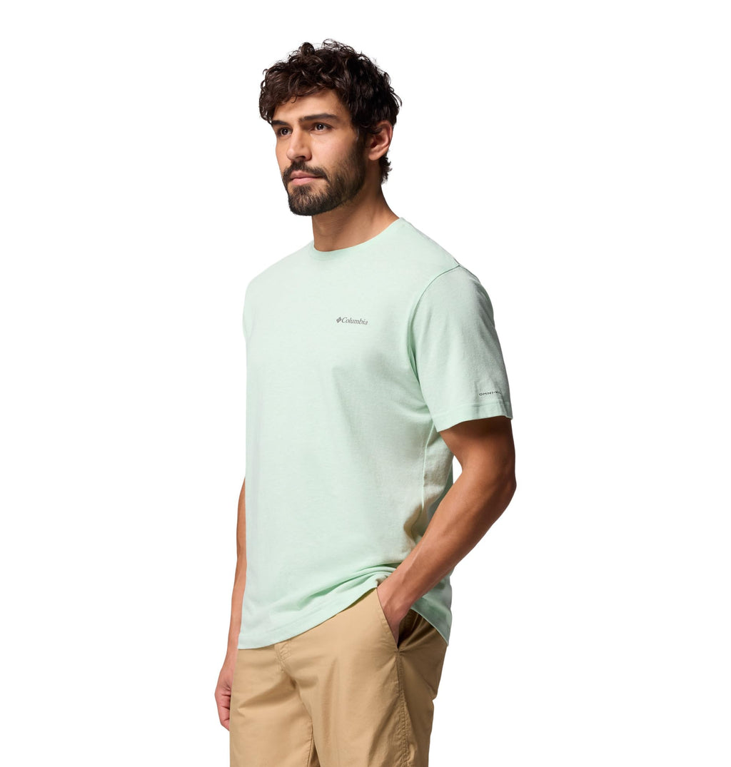 Columbia Mens Thistletown Hills Short Sleeve T-Shirt, New Mint Heather, X-Small