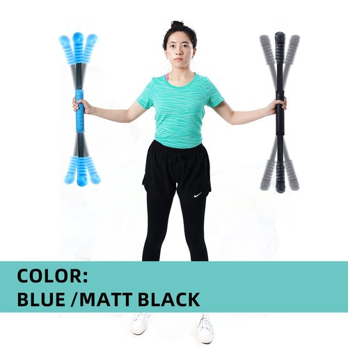 ANGLER DREAM One-piece Elastic Bar Muscle Training Fitness Stick Fat Burning Tremor Stick Full-Body Exercise Shoulder Rehabilitation Physical Therapy, Aerobics,Body Shaping