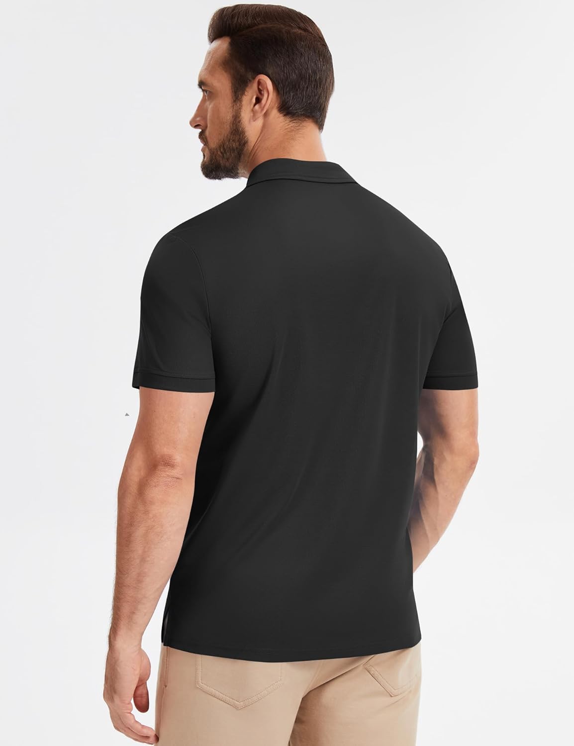 Poriff Men's Polo Shirt - Short Sleeve Golf Tee with Moisture Wicking Fabric | Sizes S-3XL