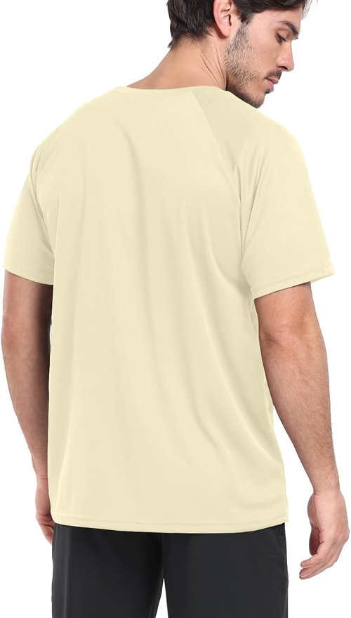 HovSiyla Men's Running Shirts - Breathable Dry Fit Athletic Tops for Cool Workouts | 1/5 Pack