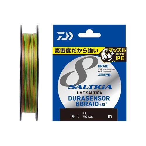DAIWA PE Line UVF Soltiga Dura Sensor X8 + Si2 0.8 no. 300 m, Multicolor