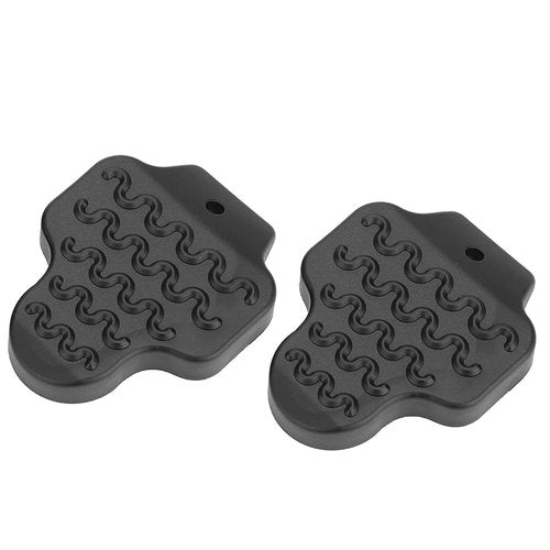 Dioche Cleat Cover, Black Rubber Pedal Cleat Protective Cover Riding Shoes Part 1 Pair(H-KEO)