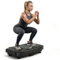 Taevno Vibration Plate Exercise Machine, Compact Vibration Platform for Full Body, Vibrating Plate for Lymphatic Drainage with Resistance Bands(Lacquer Black)