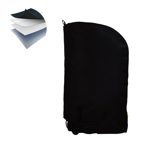 Sandian, Golf Bag Rain Hood Cover V3 Cape, Upgraded Version Color Hood3, Padded Club Protection, Heavy Duty All Weather Resistant, One Size Fits Most Stand Carry Cart Tour Bags [Black Color]