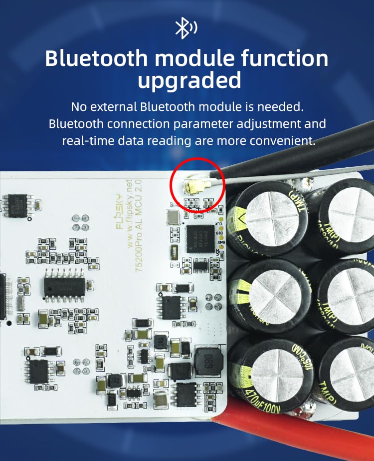 Electric Skateboard Speed Controller 75V 100A for E-Scooter & Ebike