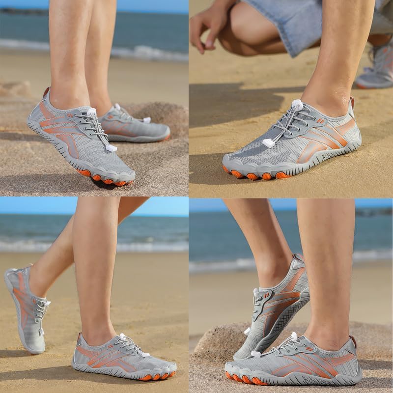 Skiennix Water Shoes - Quick Dry Barefoot Aqua Shoes for Men & Women | Ideal for Beach, Pool, Hiking, and Water Sports
