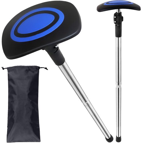 Greeily Golf Travel Bag Support Rod, 33"-60" Golf Club Travel Protector Stick Telescopic Adjustable Airlines Stiff Arm Club Protector Stainless Steel Pole