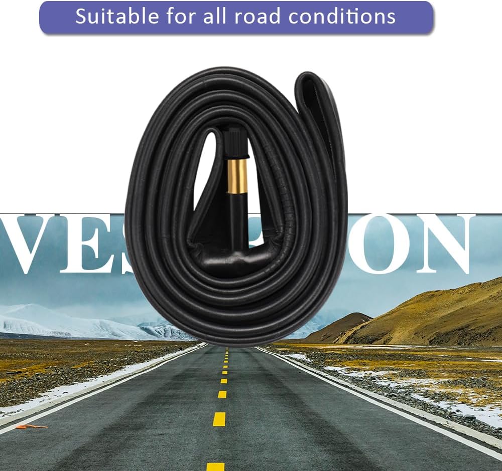 Skiennix 27.5 Inch Bike Tube | Premium Butyl Rubber with AV48mm Schrader Valve | 2 Pack