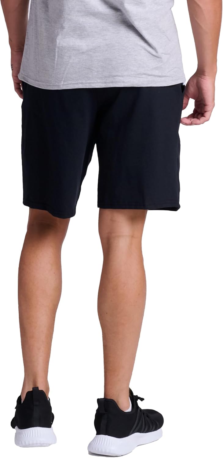 Russell Athletic Men's Cotton Shorts - Relaxed Fit with Pockets & Adjustable Waist | Sizes S-4X