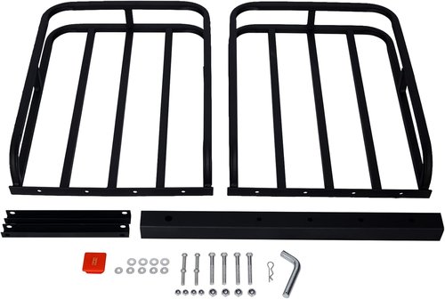 Hitch Mount Cargo Carrier - Rear Luggage Basket Rack for SUV, Truck & Car | Fits 2" Receiver