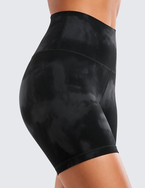 CRZ YOGA Biker Shorts - ButterLuxe High Waisted Spandex for Women | 6" Length for Running & Yoga