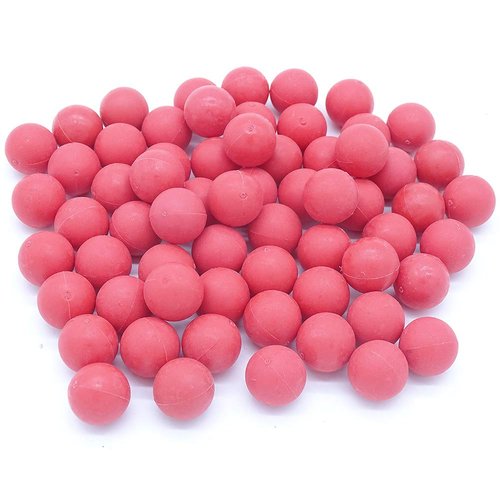 AOOHYEO Reusable 0.68 Caliber Paintballs - 100 New Re-Usable Rubber Training Elastic Balls Paint Balls