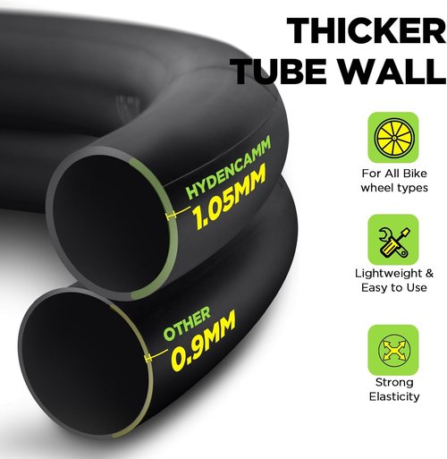 700C Bike Tube - Butyl 2 Pack with Tire Levers | Compatible with 700x35C to 700x43C Sizes