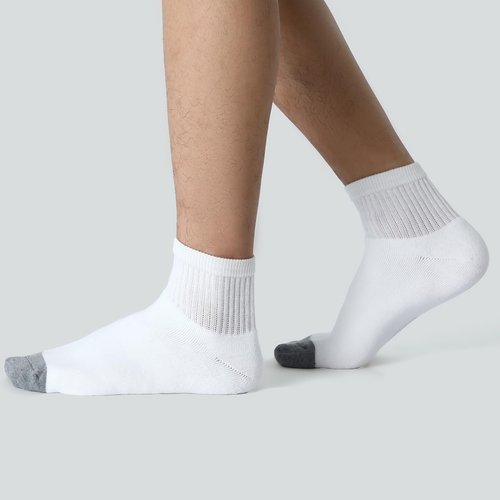 WANDER Men's Cushioned Ankle Socks 8 Pack Breathable Running Socks for Activewear, Comfort Casual Socks 9-12/12-15