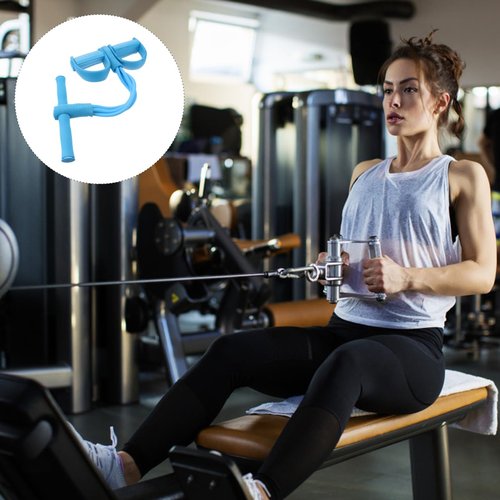 BCOATH Fitness Pulling Rope with TPR Handle 16.53X10.23X2.36In Sit-up Exercise Strap for Home Workout Yoga Stretching and Strength Training