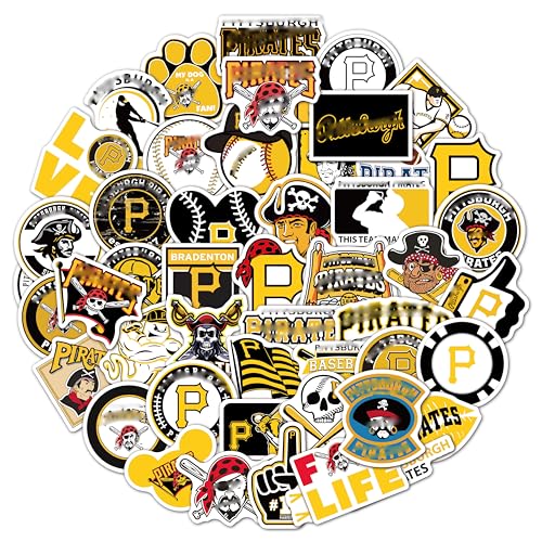 40 Pack Waterproof Vinyl Baseball Stickers for Laptops, Water Bottles & More