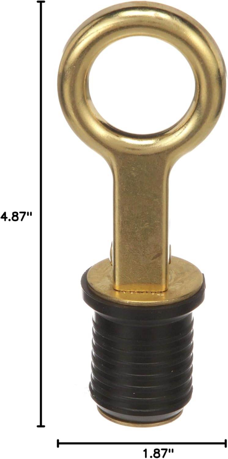 Attwood Snap-Handle Drain Plug - Durable Design for Easy Installation | 7524A7 Model