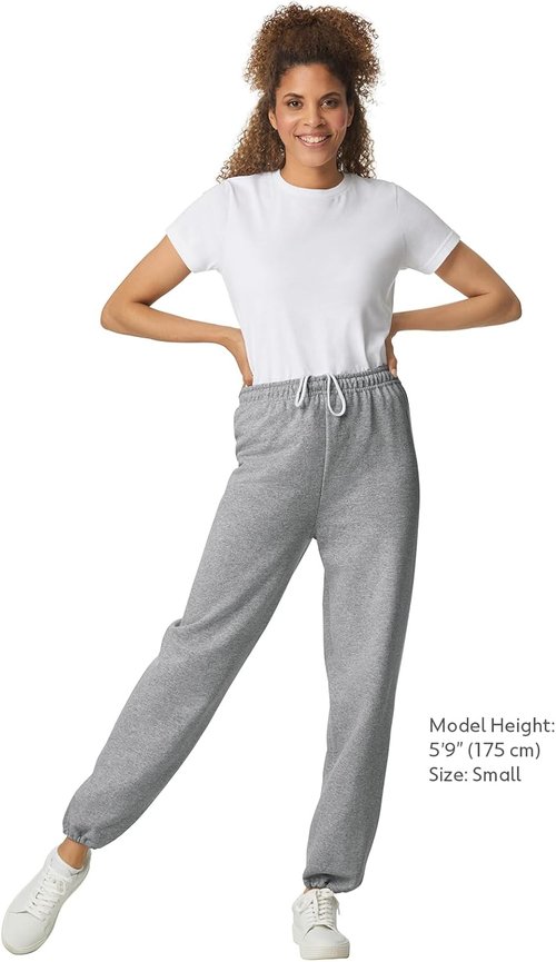 Gildan Fleece Sweatpants - Comfortable Elastic Bottom Design | Perfect for Relaxation and Casual Wear