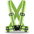 Reflective Running Vest, High Visibility Safety Vest,Adjustable Reflective Gear for Night Jogging/Biking/Walking/Running (Green)