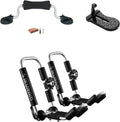 **Skiennix Aluminum Kayak Roof Rack - Folding J-Style Carrier with Roller & Door Step for SUVs**