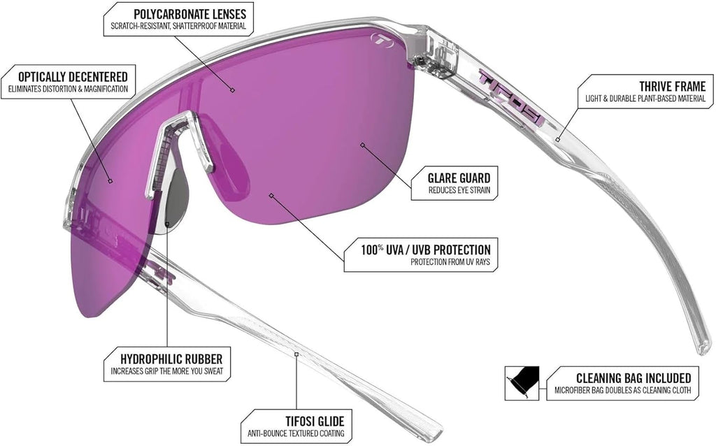 Tifosi Optics Sanctum SL Sunglasses - Lightweight, Durable Design | UV Protection & Stylish Fit