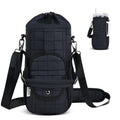Water Bottle Carrier Bag Insulated with Phone Pocket Quilt Water Bottle Holder Pouch, Daily Use Sling Bag with Adjustable Strap, Large Space for Stanley 40oz Tumbler and Any Other Sports Water Bottle
