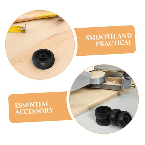 HAWILLOSCH Universal Gym Roller Wheels 6-Pack Replacement Casters for Fitness Equipment Treadmills Exercise Bikes Rowing Machines 1.85 Inch Durable Plastic Rollers for Smooth Mobility