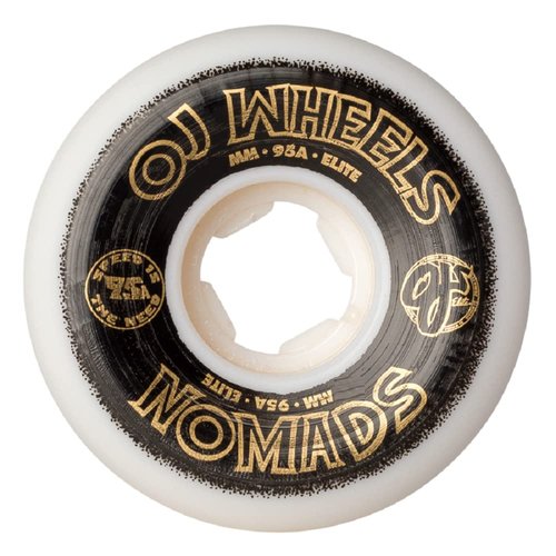 OJ 53mm Elite White Nomads 95a Skateboard Wheels