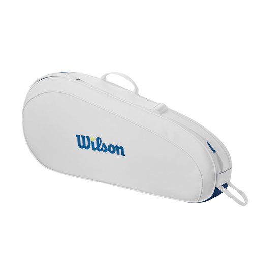 WILSON US Open Team Tennis Racket Bag - Holds up to 6 Rackets, White/Blue