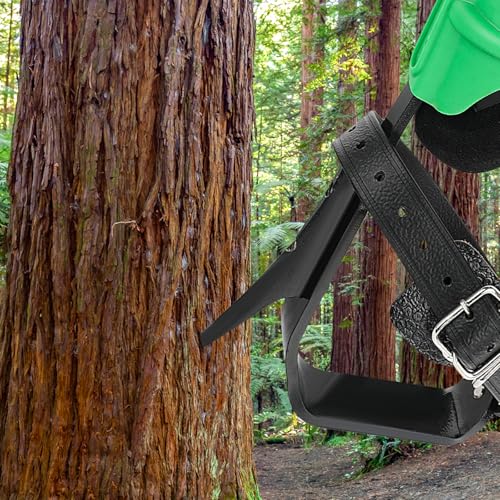 Green Alloy Steel Tree Climbing Spikes - Support 350lbs, Adjustable & Durable