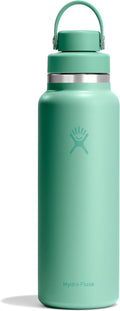 Hydro Flask Water Bottle - Insulated Stainless Steel - 40 Oz Mermaid Green with Flex Chug Lid