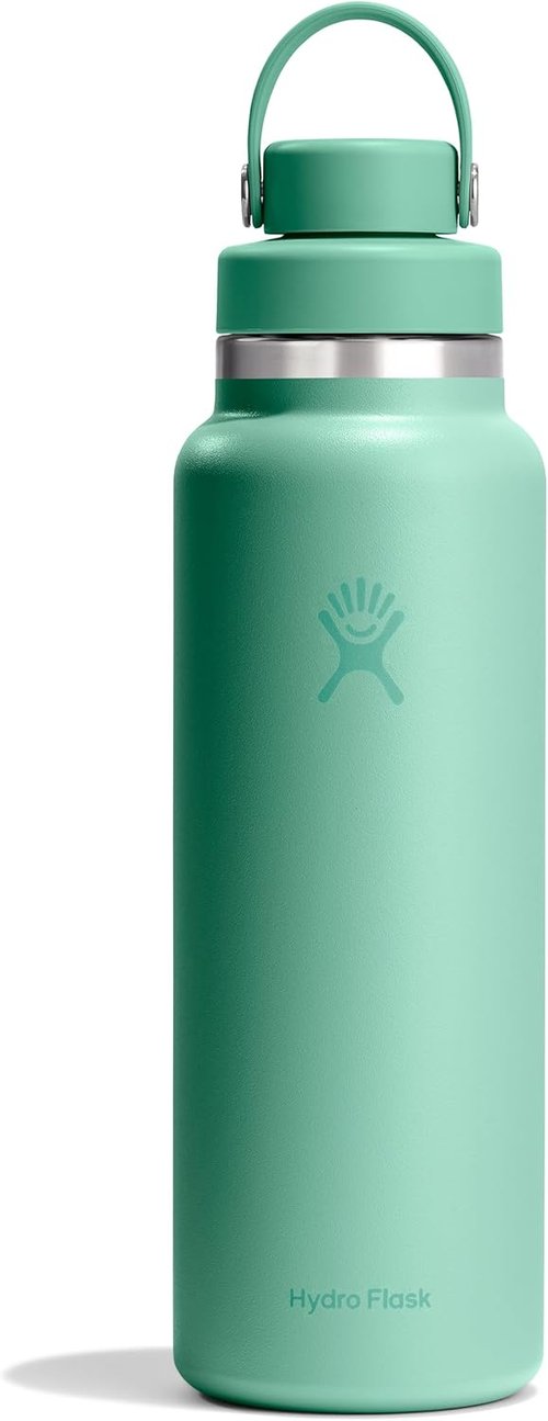 Hydro Flask Water Bottle - Insulated Stainless Steel - 40 Oz Mermaid Green with Flex Chug Lid