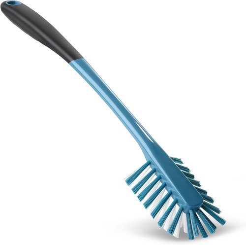 3-in-1 Water Bottle Cleaning Brush Set | Long Handle Scrubbing Brush for Tumblers, Straws & Baby Bottles - Smokey Blue