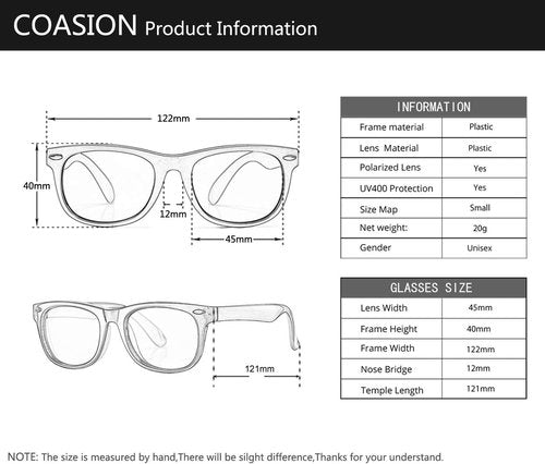 COASION Kids Polarized Sunglasses - Flexible TPEE Rubber Shades for Ages 3-9 | Stylish & Durable