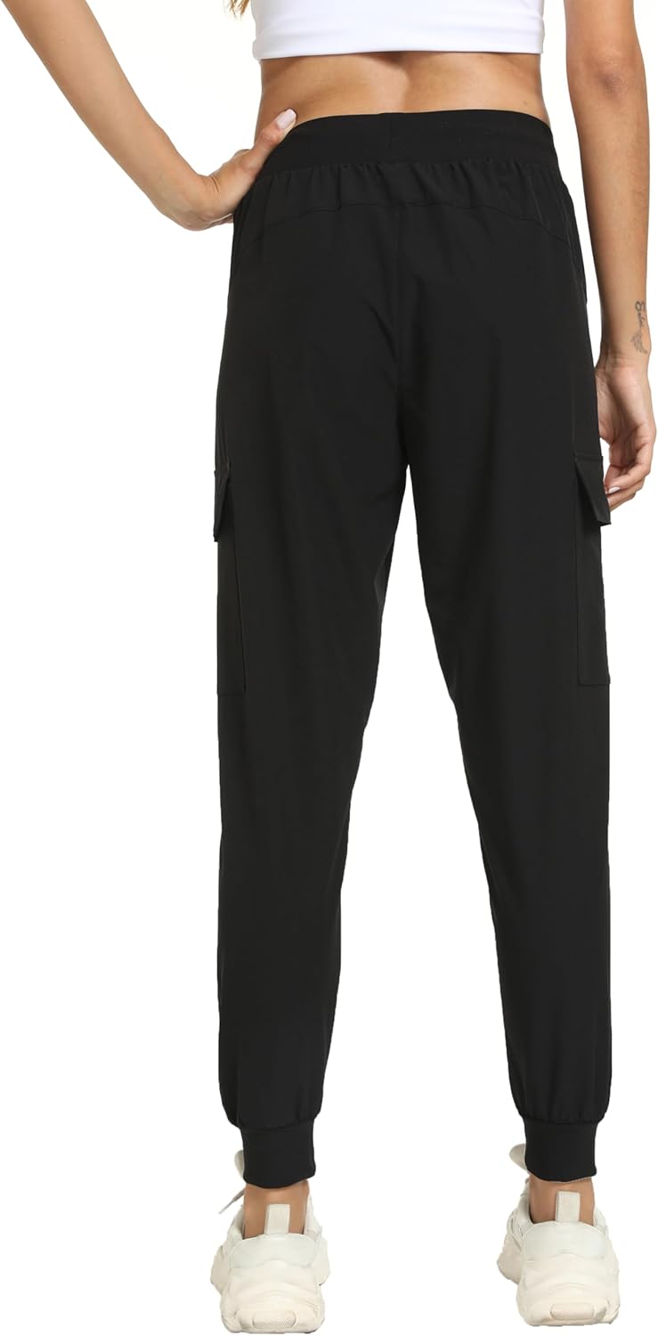 Skiennix Women's Joggers - Lightweight Quick-Dry Cargo Pants for Hiking & Running | Athletic Casual Wear